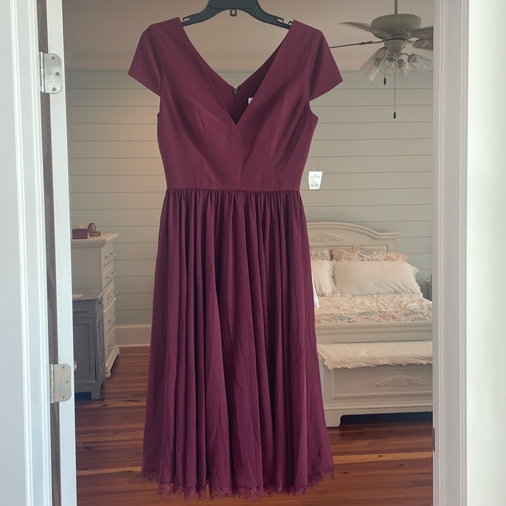 Burgundy Dress